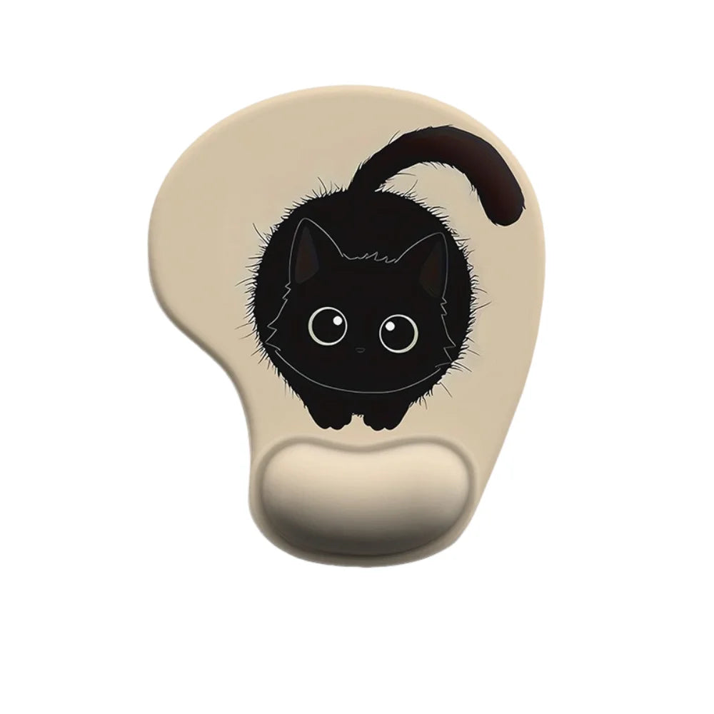 Non-Slip Cartoon Animal Mouse Pad Soft Ergonomic Comfortable Wrist Rest Smooth Surface Silicone Desktop Wrist Support