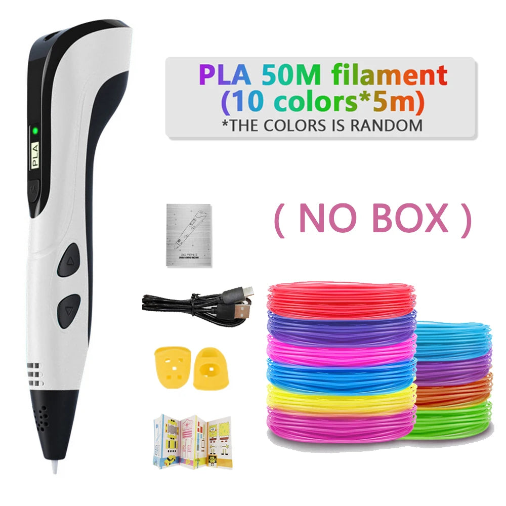 DoodlePen 3D Pen Set – LCD Display, PLA Filament, Kids Birthday & Christmas Gift