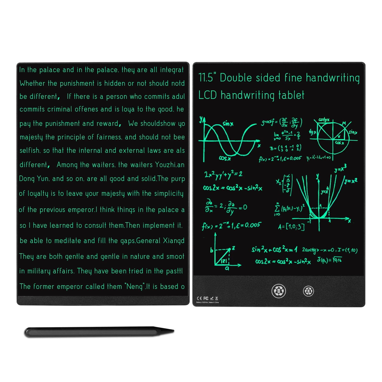 DuoWrite Double-Sided LCD Drawing Tablet – 10.5"/11.5" Kids Drawing Board
