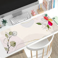 Minimalist Abstract Floral Art XL Mouse Pad – Aesthetic XXL Desk Mat | Soft Non-Slip Rubber Gaming & Office Mousepad Table Protector
