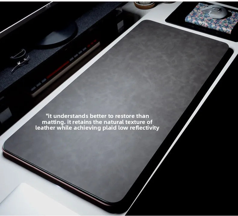 DeskMat Waterproof PU Mouse Pad – Large Non-Slip Desk Mat & Keyboard Mat 3-Piece Set