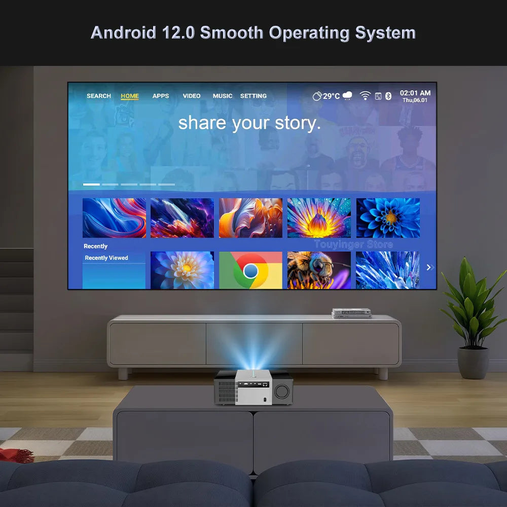 CinemaCore Q11W 4K Smart Home Projector