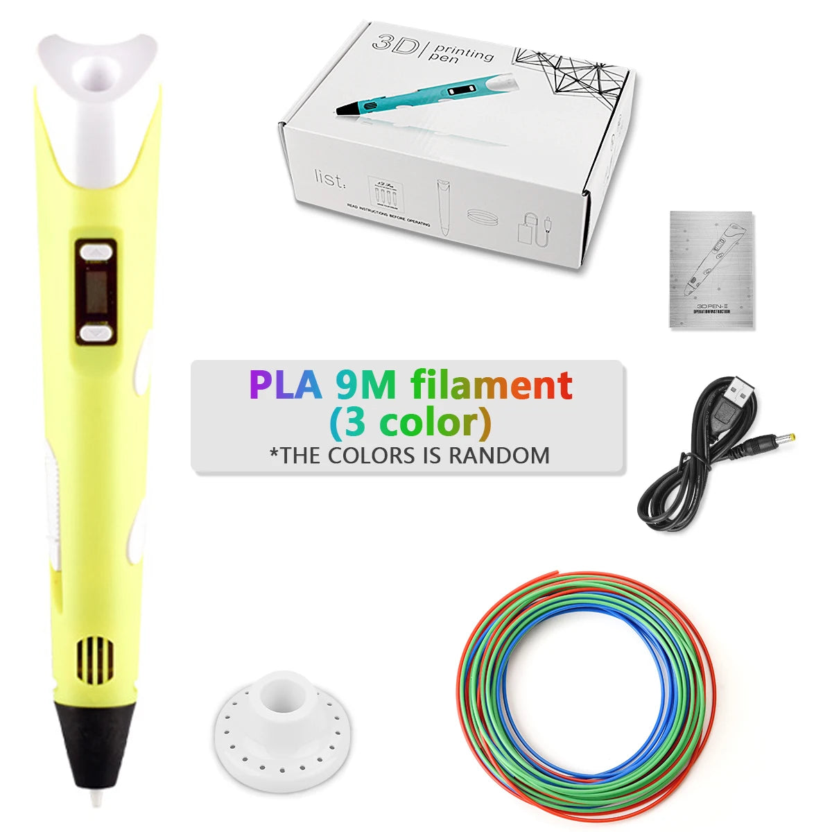 DrawPen 3D Pen for Kids – DIY Drawing Set with PLA Filament, Birthday & Christmas Gift