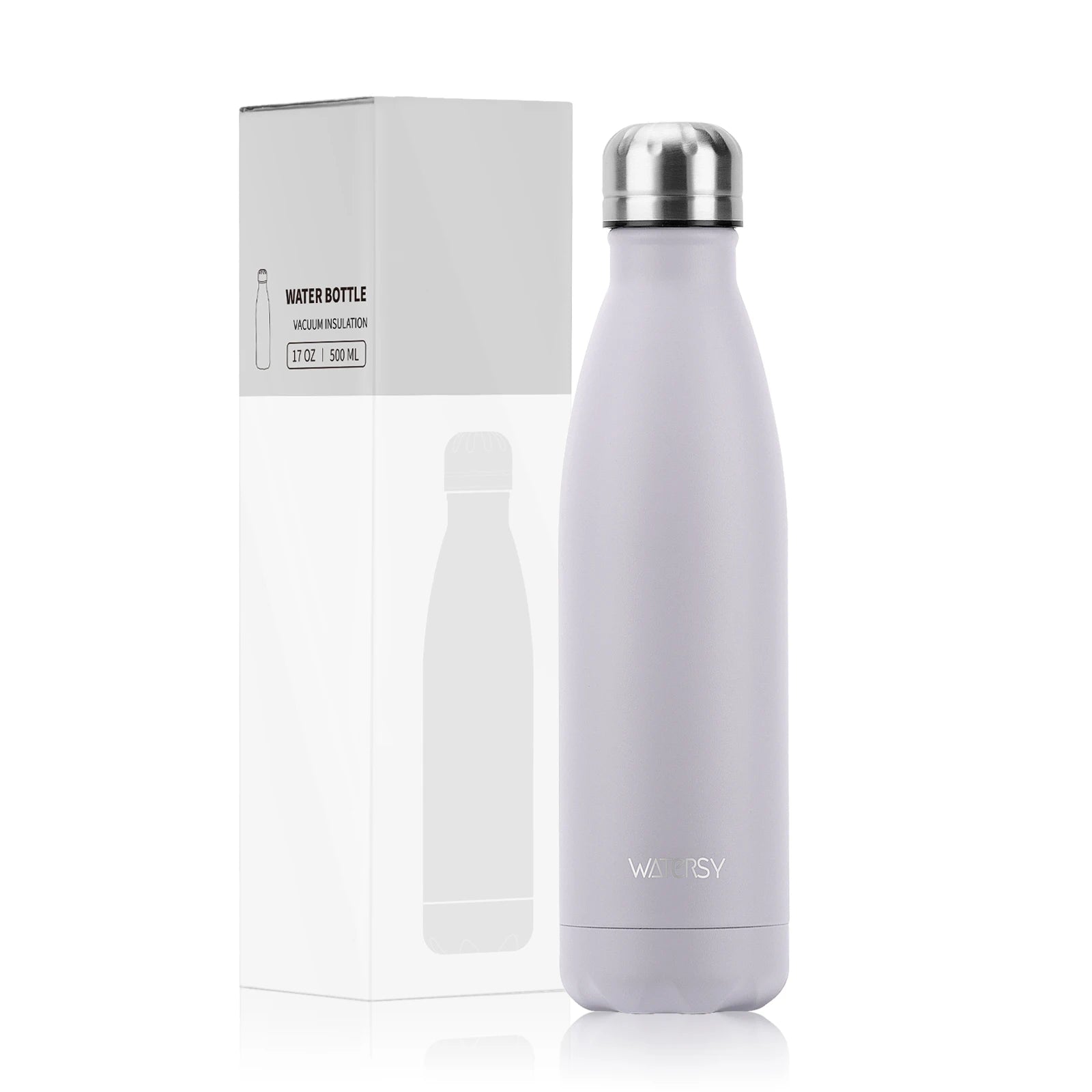 WATERSY 500ml Stainless Steel Vacuum Flask – Insulated Thermos for Coffee & Sport