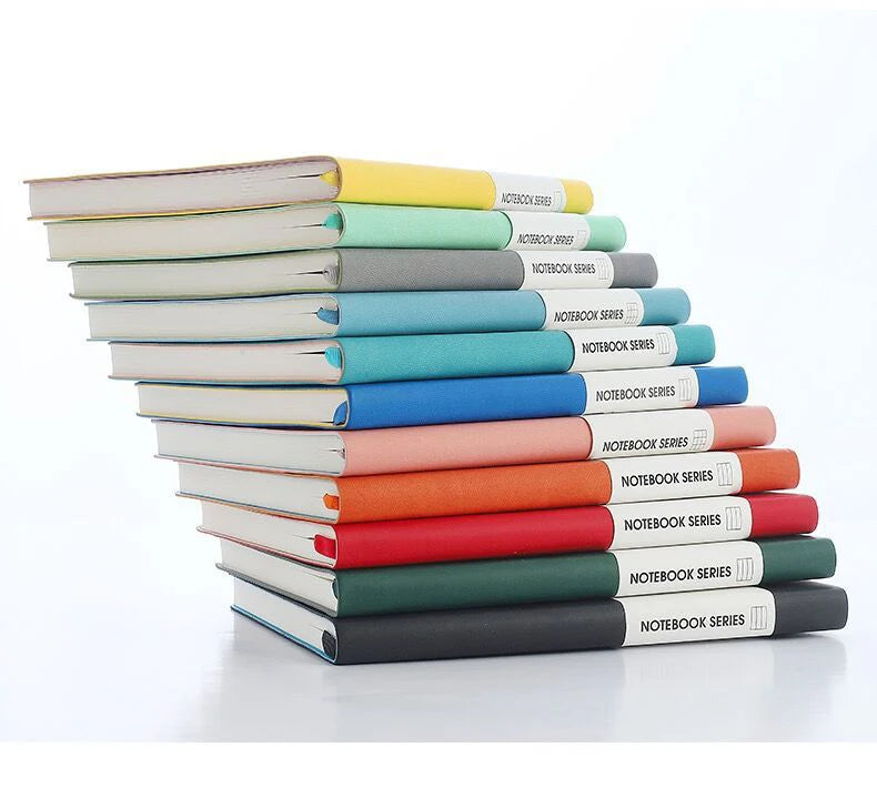 A5/B5 Thickened Notebook,4 Types Inner Pages,132 Sheets/Book,PU Waterproof Cover Diary Agenda Office Student Diary