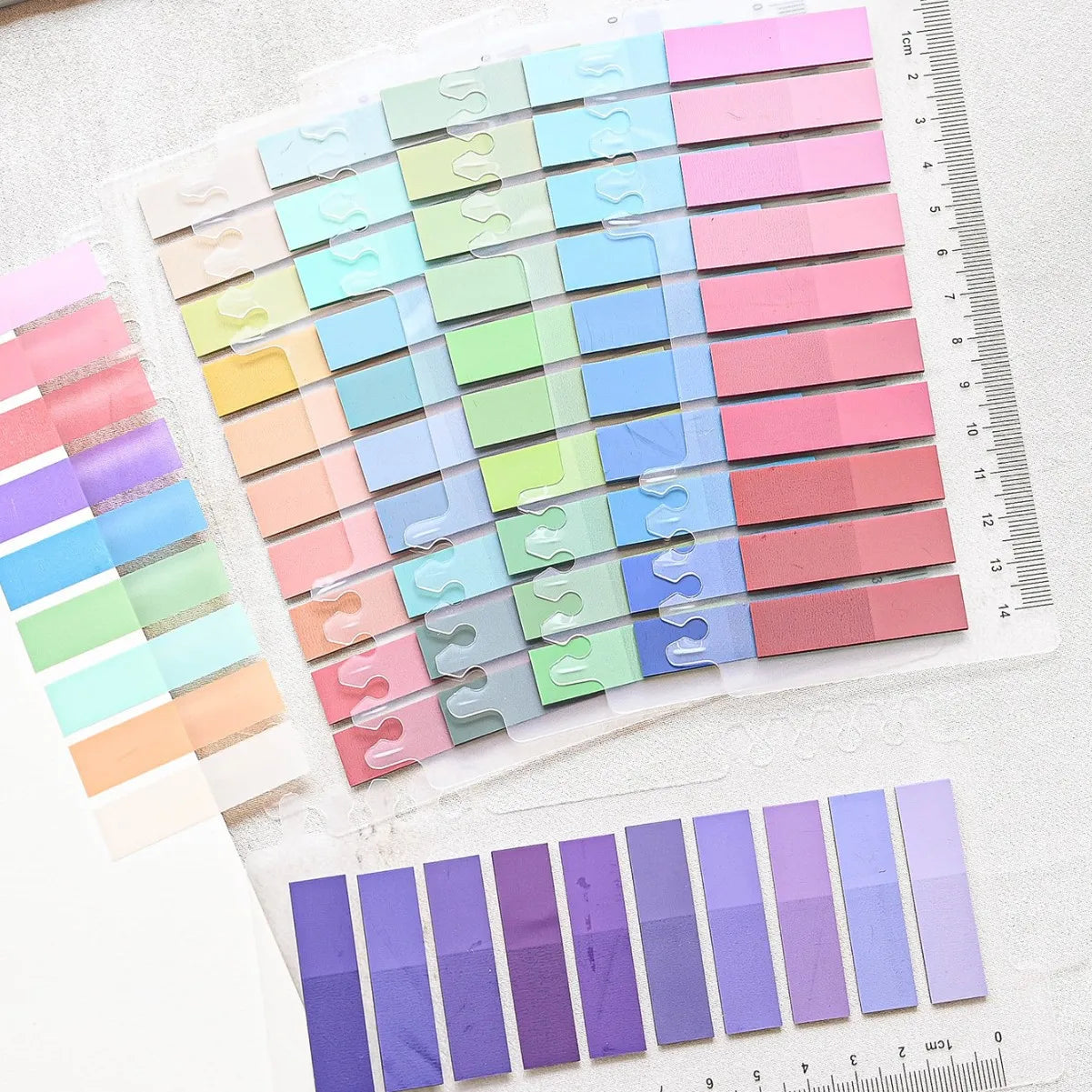ClearNote 200-Sheet Transparent Sticky Notes – Self-Adhesive Reading Tabs