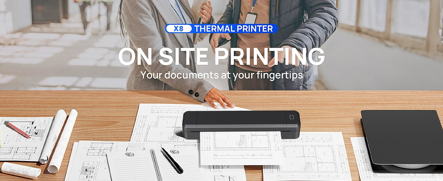 Marklife X8 Mini A4 Bluetooth Thermal Printer – Inkless Photo, PDF & Document Printing