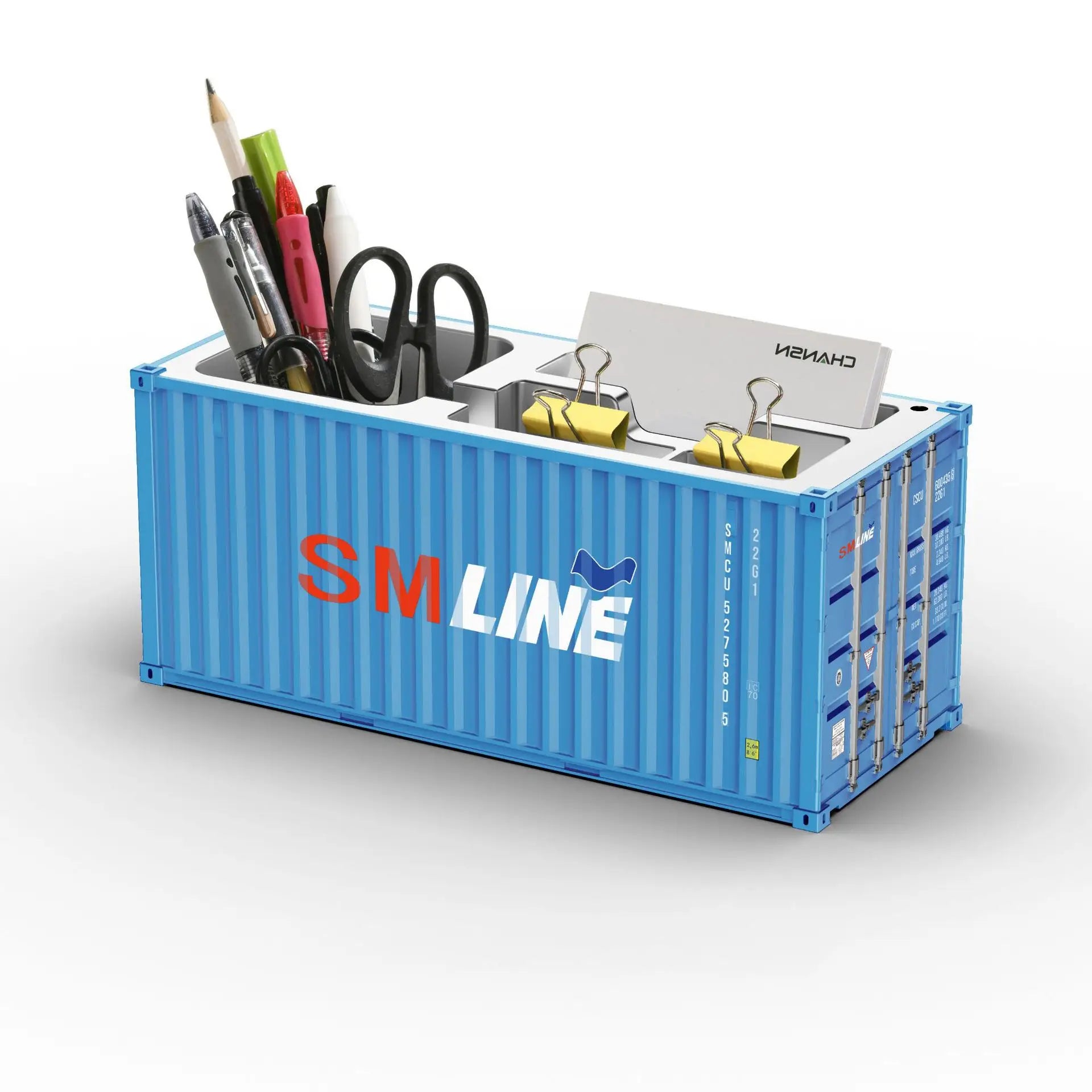 ContainerDesk Miniature Shipping Container Pen Holder – Desk Organiser & Home Decor