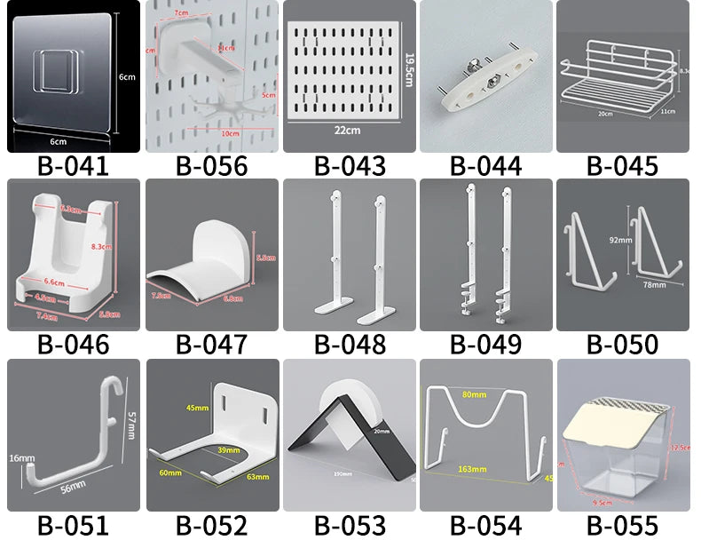 Desktop Standing Pegboard For Home And Office Use. Freely Combinable Accessories For Organizing Stationery.