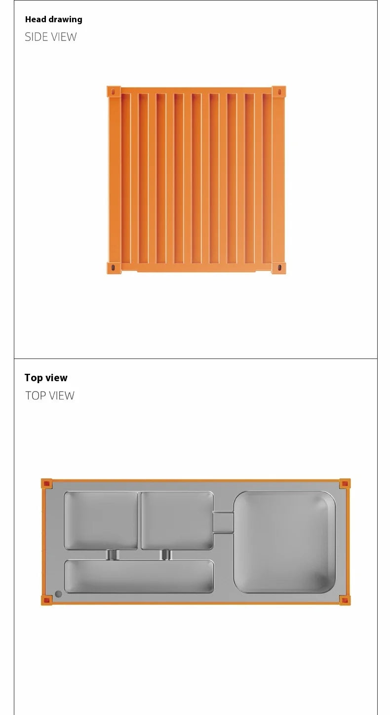 ContainerDesk Miniature Shipping Container Pen Holder – Desk Organiser & Home Decor