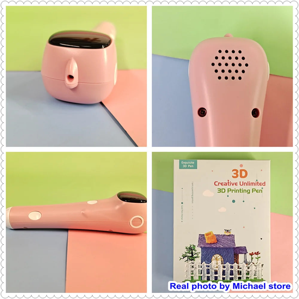 SafePen Low Temperature 3D Pen – 1.75mm PCL Filament for Kids & Beginners