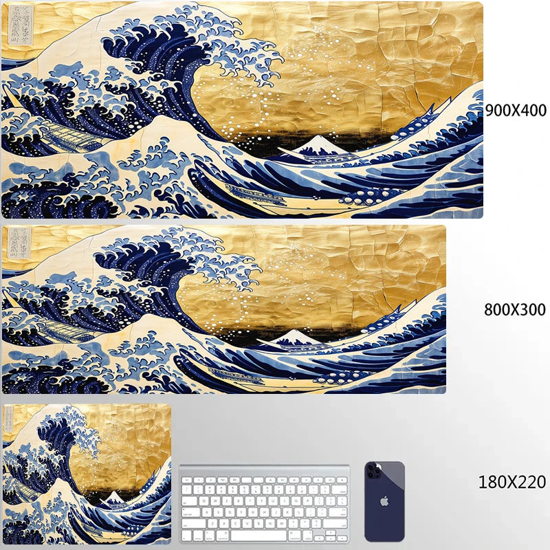 Great Wave XL Gaming Desk Mat – Personalized Art Mouse Pad (XXL HD Mouse Mat)
