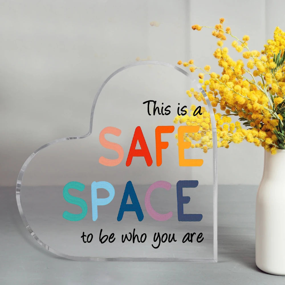 Acrylic Mental Health & Psychology Inspirational Plaque - Ideal For Office Decor, Counselor And Social Worker Motivation Sign