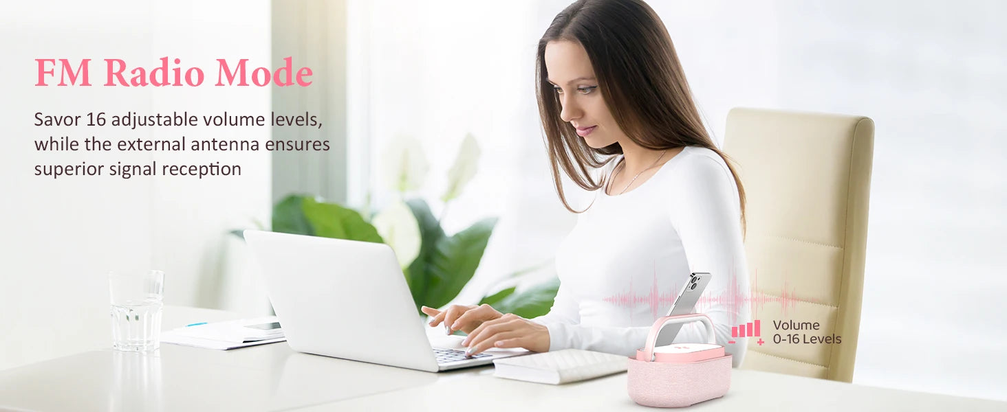 SoundCharge Bluetooth Speaker – Wireless Charger, FM Radio & Dimmable Light