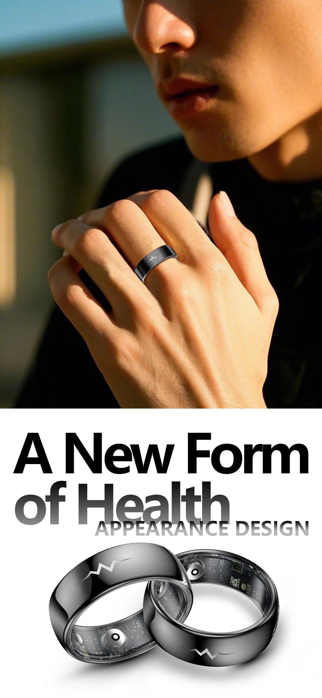 NOYAFA Smart Ring – Heart Rate, Blood Oxygen & Multi-Sport Health Monitor