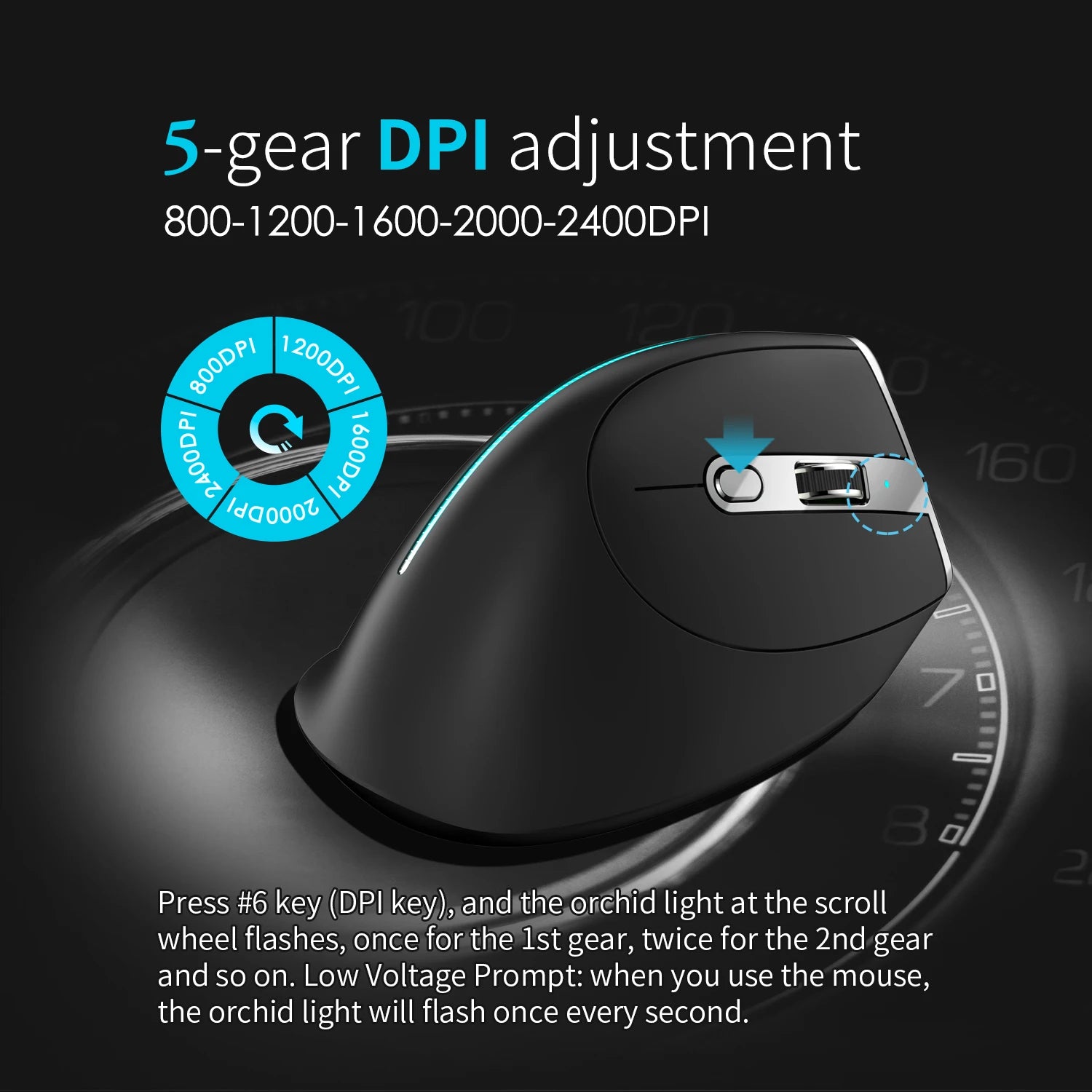 Lefon Trackball Mouse – Bluetooth Ergonomic 2.4G Wireless Rechargeable for PC & Office