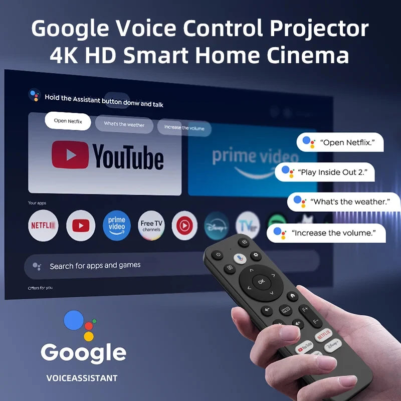 CinemaX A8 Google TV 4K Smart Projector