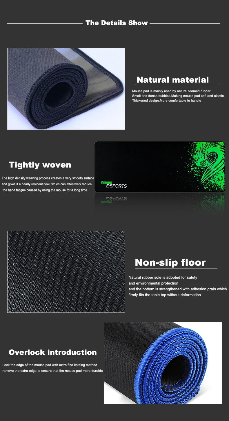 Black and White Mouse Pad Gaming Keyboard Solid Color Laptop Desk Carpet Pc Keyboard Mousepad Speed Deskmat Stitch Things Mats