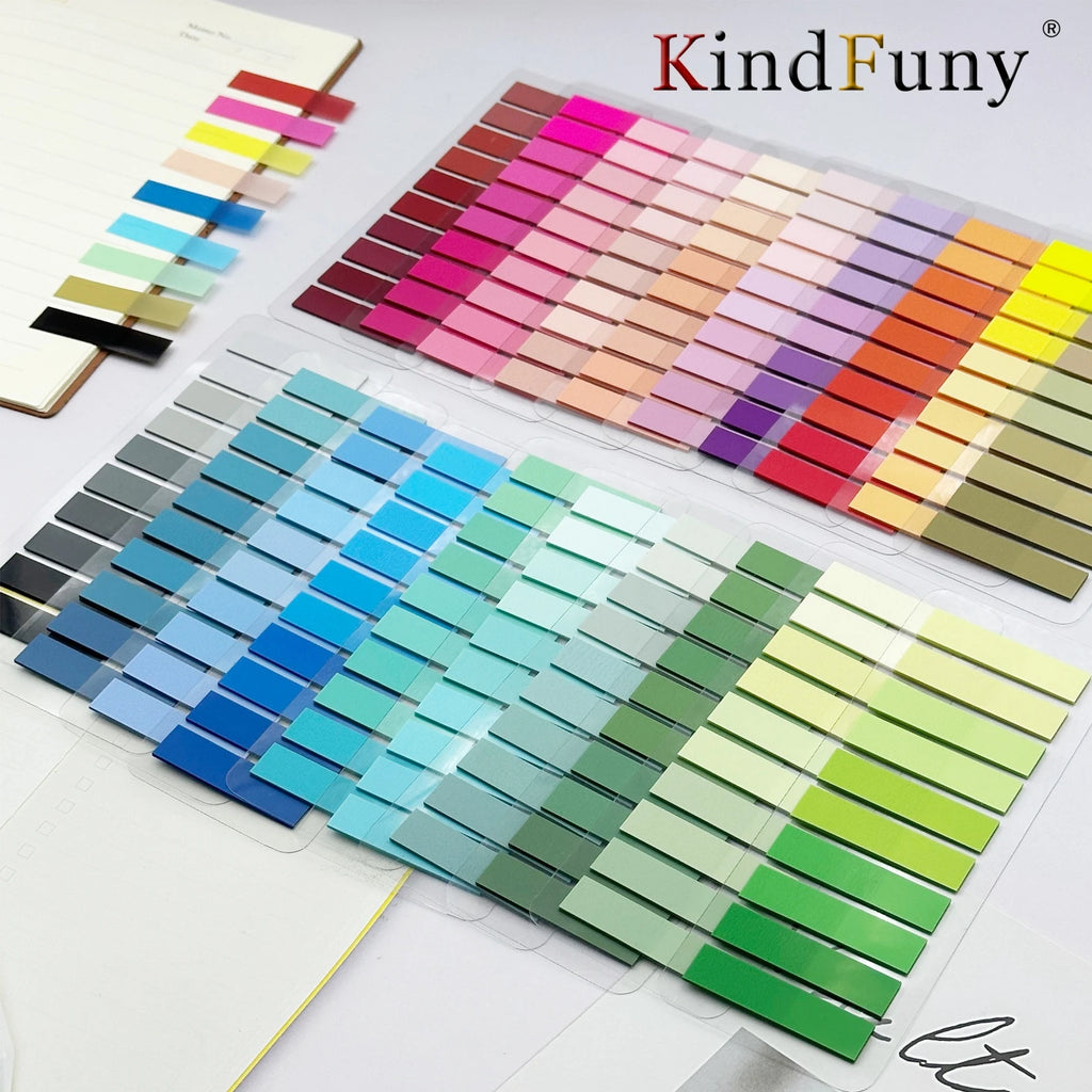 ColorTab 200-Pack Fluorescent Index Tabs & Sticky Flags – Transparent Page Markers