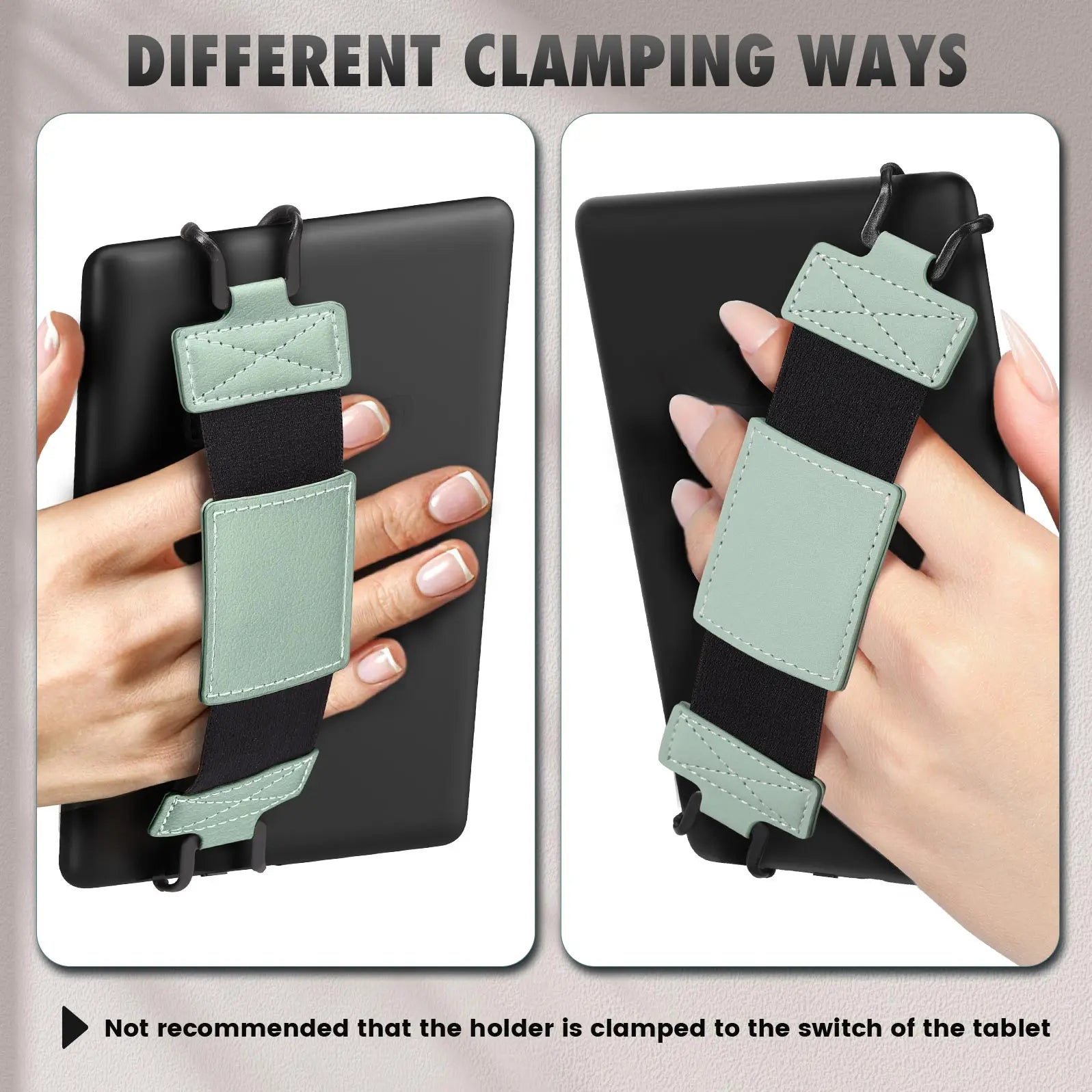 Soft Hand Strap for 6-8" Kindle eReaders Fire Tablet -Kindle/Kobo/Voyaga/Lenovo/Sony Kindle E-Book Tablet,Black High-Elasticity