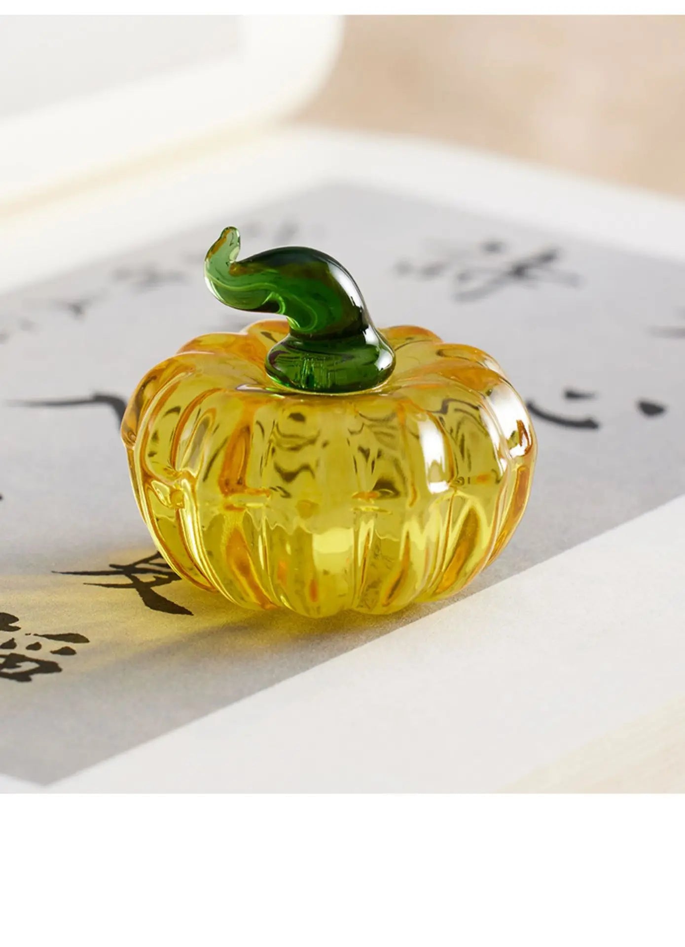PersimmonRuler Glazed Ceramic Paperweight Ruler – Calligraphy & Writing