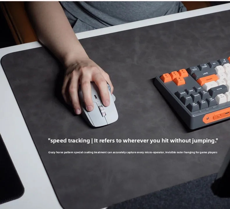 DeskMat Waterproof PU Mouse Pad – Large Non-Slip Desk Mat & Keyboard Mat 3-Piece Set