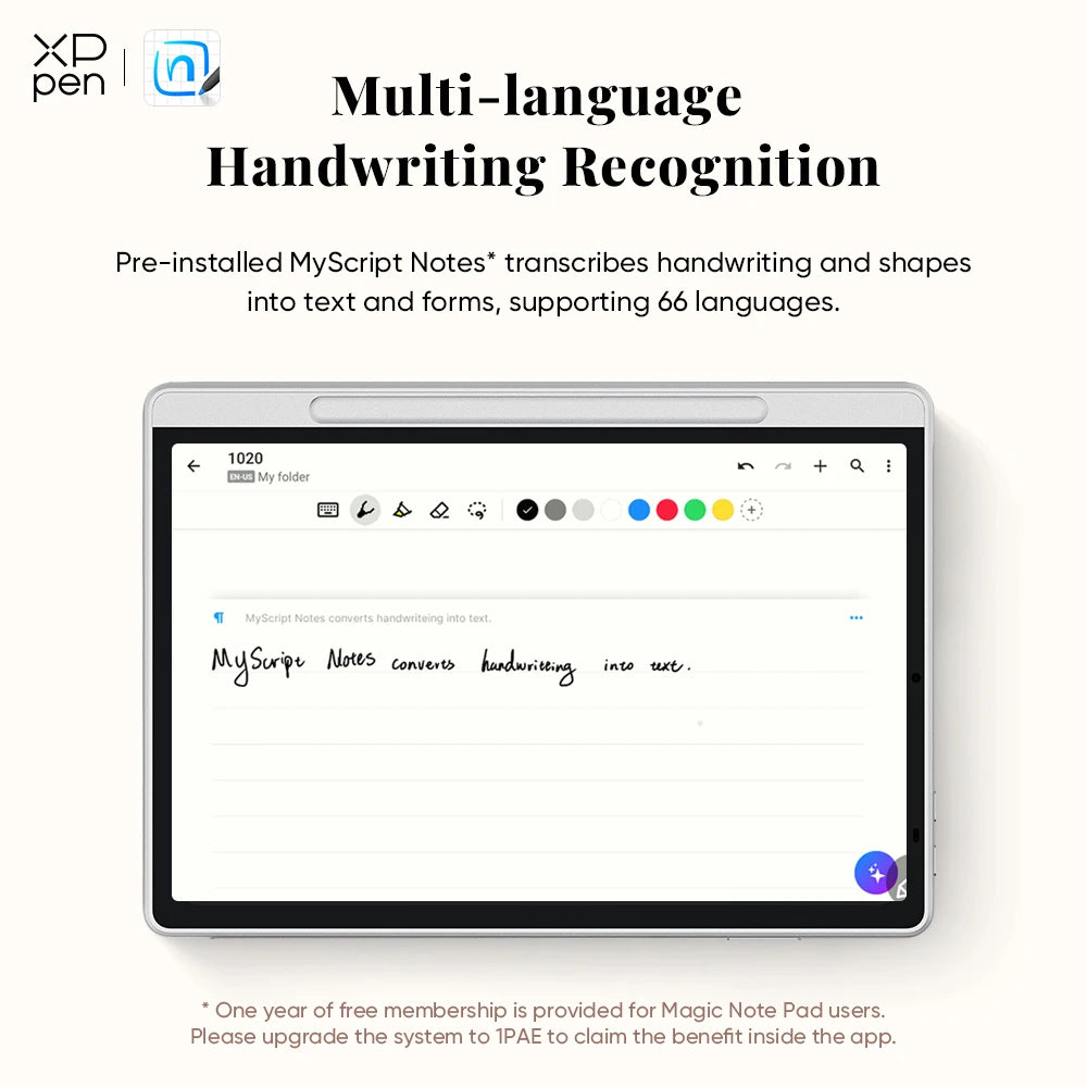 XPPen Magic Note Pad – Android 14 Graphic Tablet, E-Ink & E-Book Reader