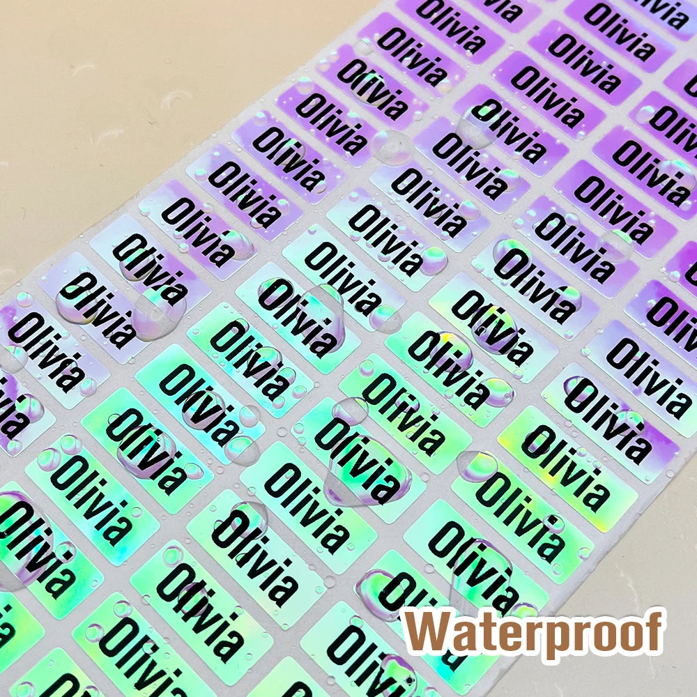 NameTag Kawaii Waterproof Custom Name Label Stickers – Personalised School & Bottle Decals