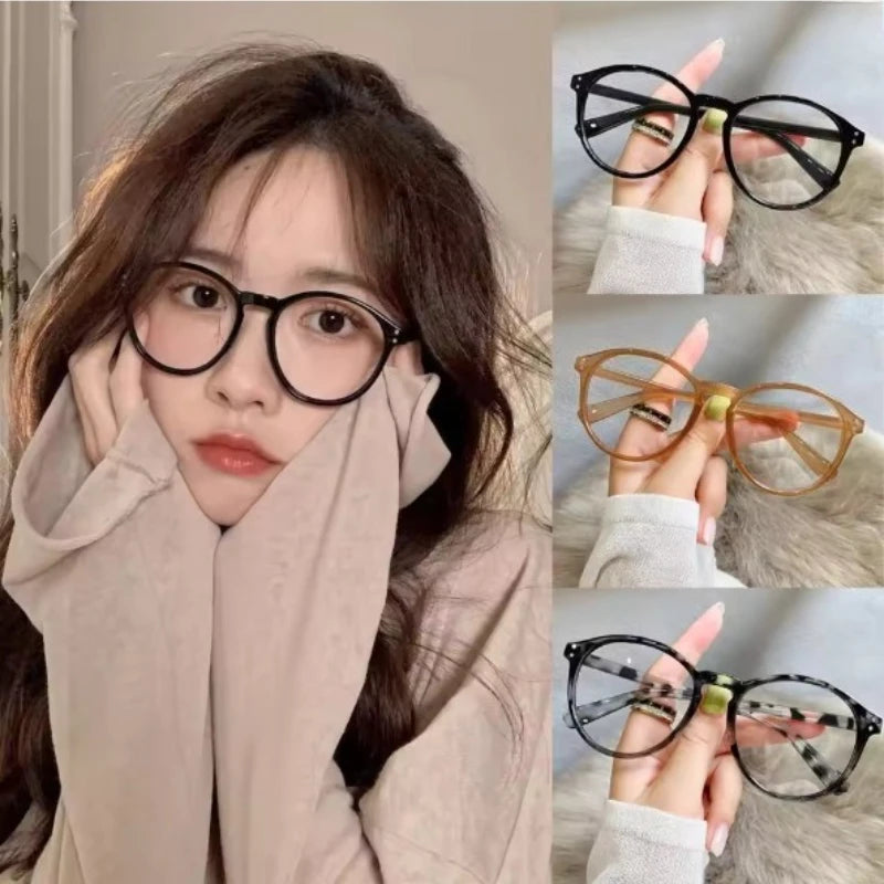 Retro Round Blue Light Blocking Glasses – Prescription Ready Myopia Eyewear (0 to -600) | Ultra-Light Unisex Frames