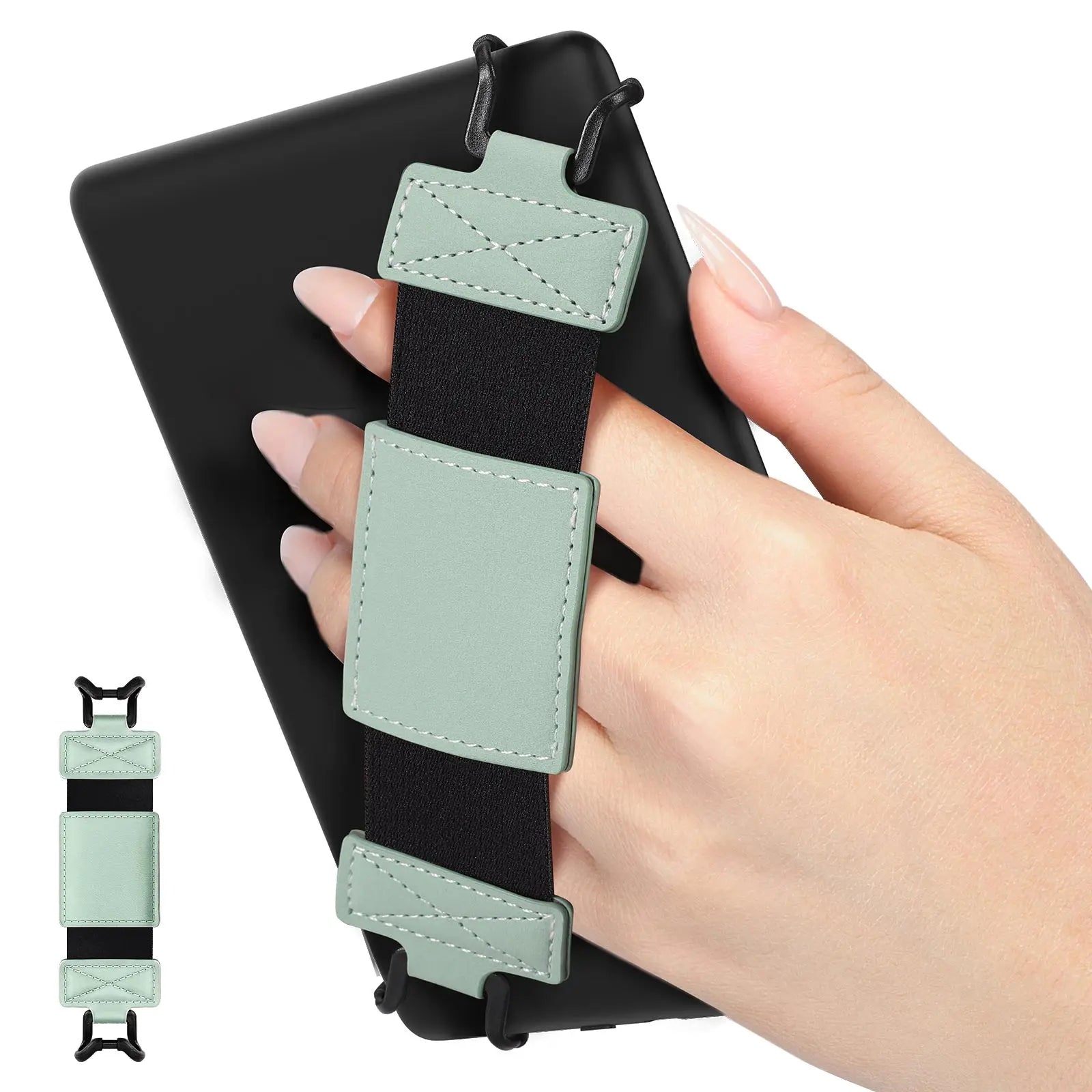Soft Hand Strap for 6-8" Kindle eReaders Fire Tablet -Kindle/Kobo/Voyaga/Lenovo/Sony Kindle E-Book Tablet,Black High-Elasticity