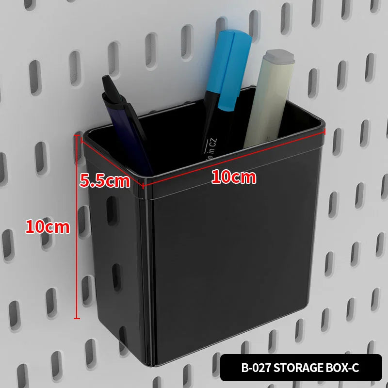 Desktop Standing Pegboard For Home And Office Use. Freely Combinable Accessories For Organizing Stationery.