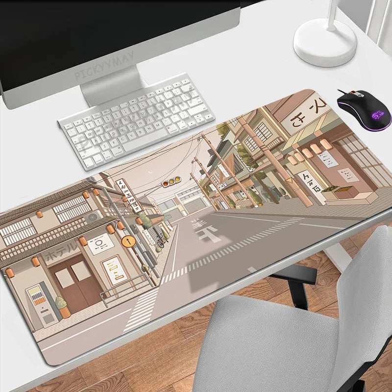 Kawaii Cloud XL Gaming Desk Mat – Cute Mouse Pad (XXL 90×40cm)