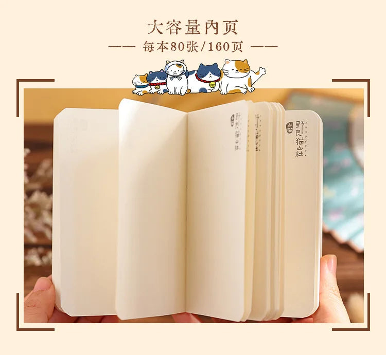 KittyNotes Kawaii Cat Pocket Notebook – Japanese Style Planner & Journal