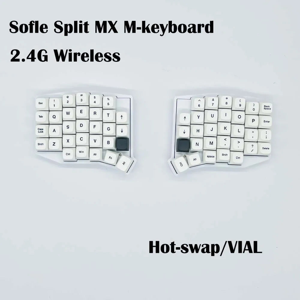 SofleFlex Pro – Hot-Swap Split Mechanical Keyboard | Wireless + VIAL Programmable