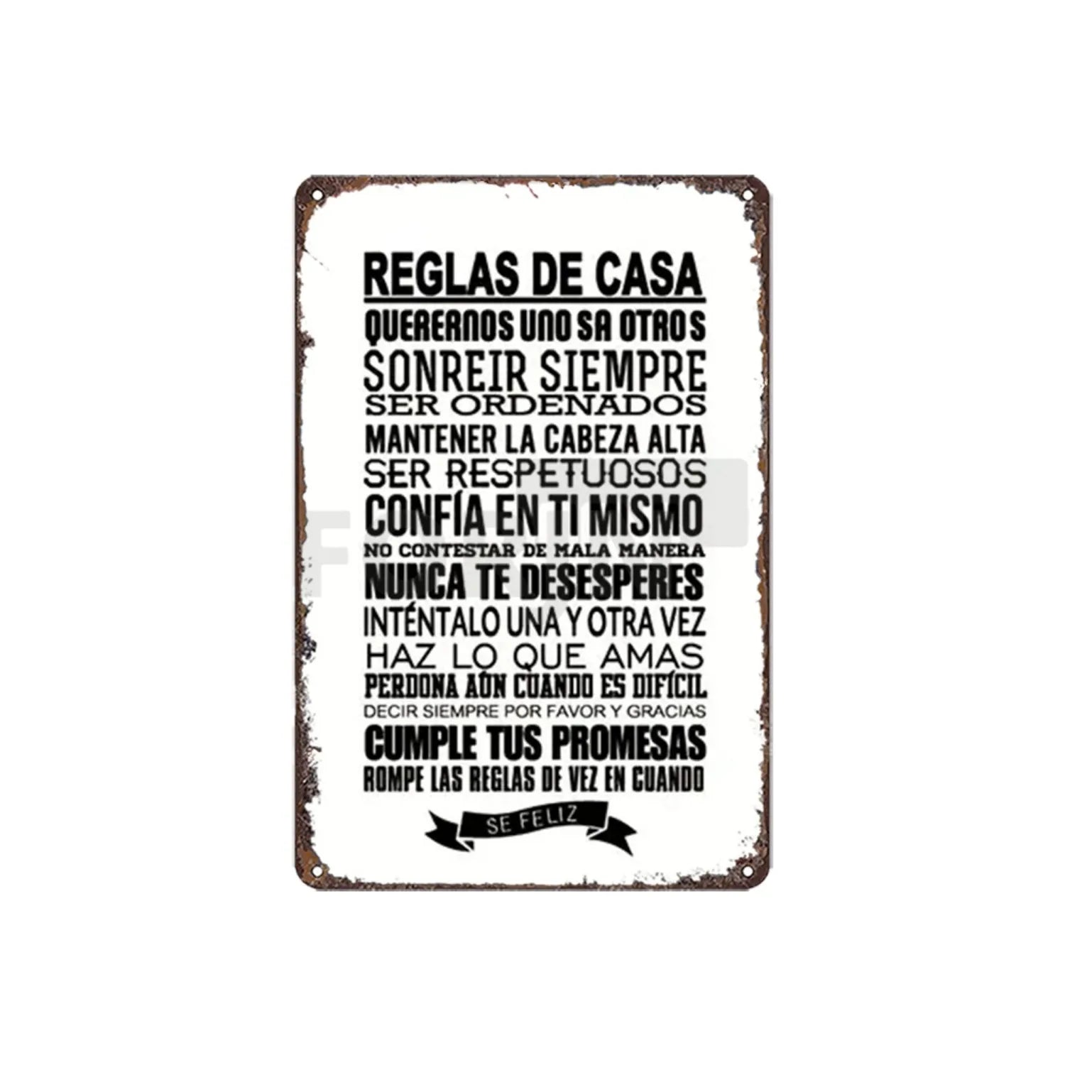 Spanish Inspirational Quote Poster,Spain Wall Art Metal Sign,Black and White Minimalist Painting,Gift for Home Room Office Decor