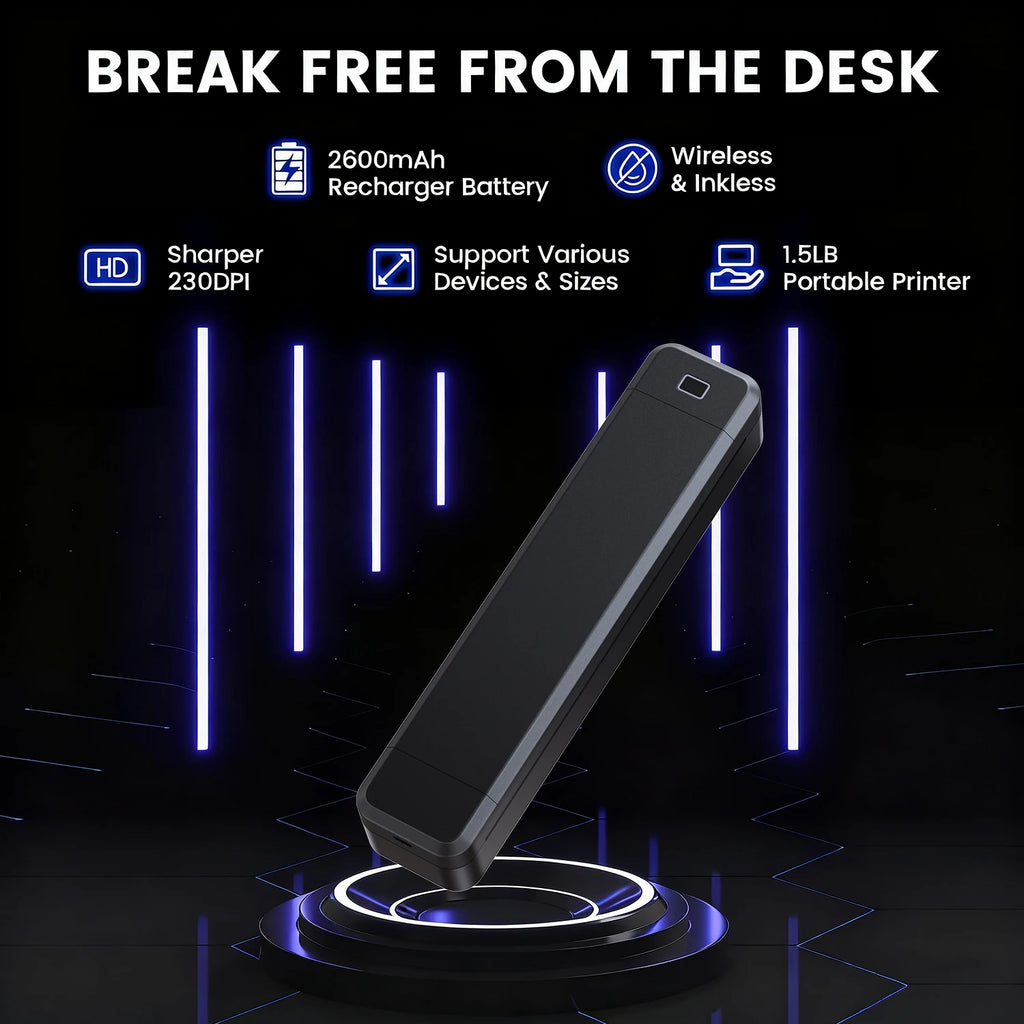 Marklife X8 Mini A4 Bluetooth Thermal Printer – Inkless Photo, PDF & Document Printing