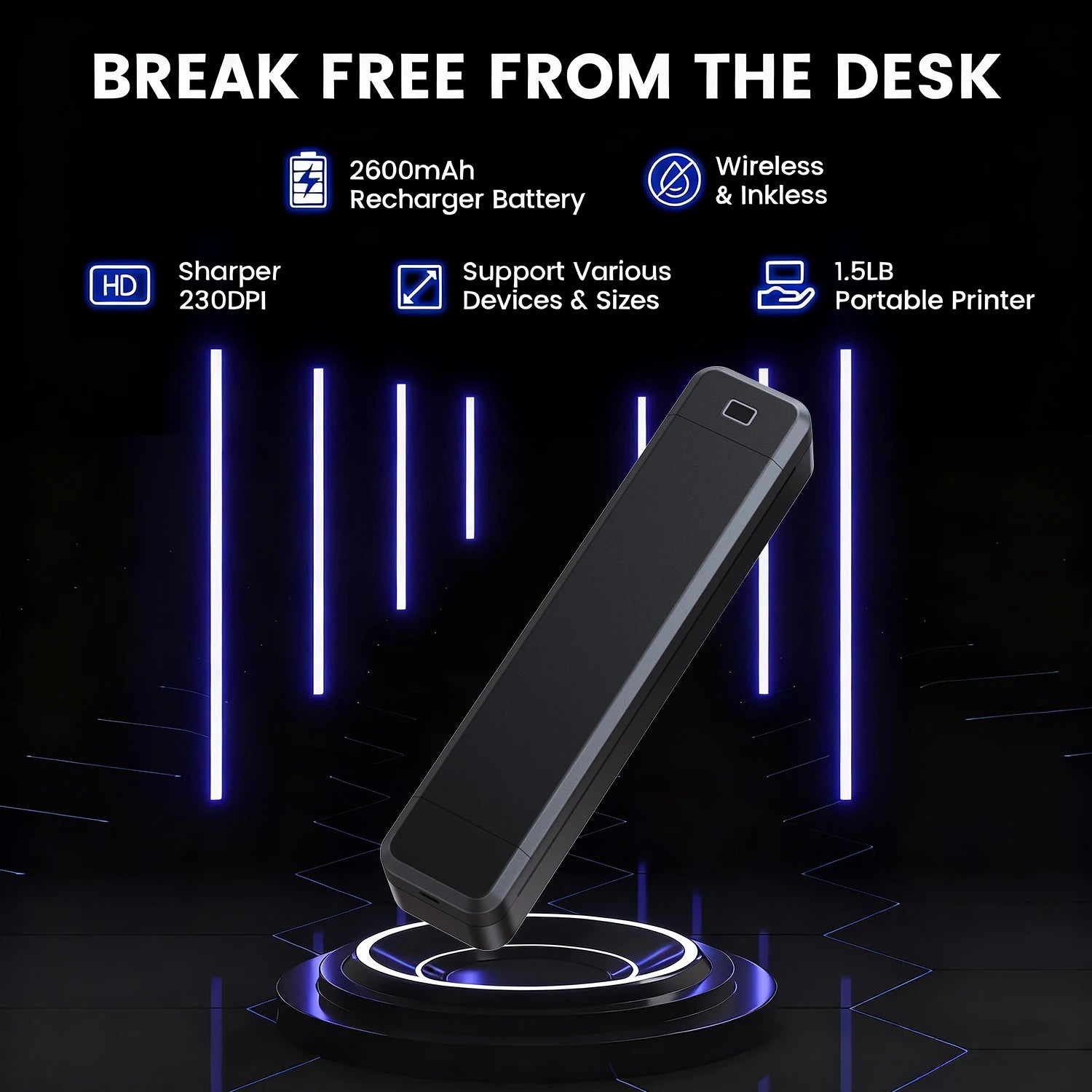 Marklife X8 Mini A4 Bluetooth Thermal Printer – Inkless Photo, PDF & Document Printing