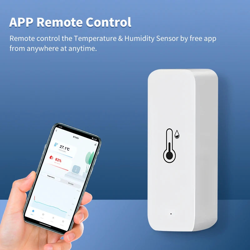 Tuya WiFi Temperature & Humidity Sensor – Indoor Smart Hygrometer Thermometer