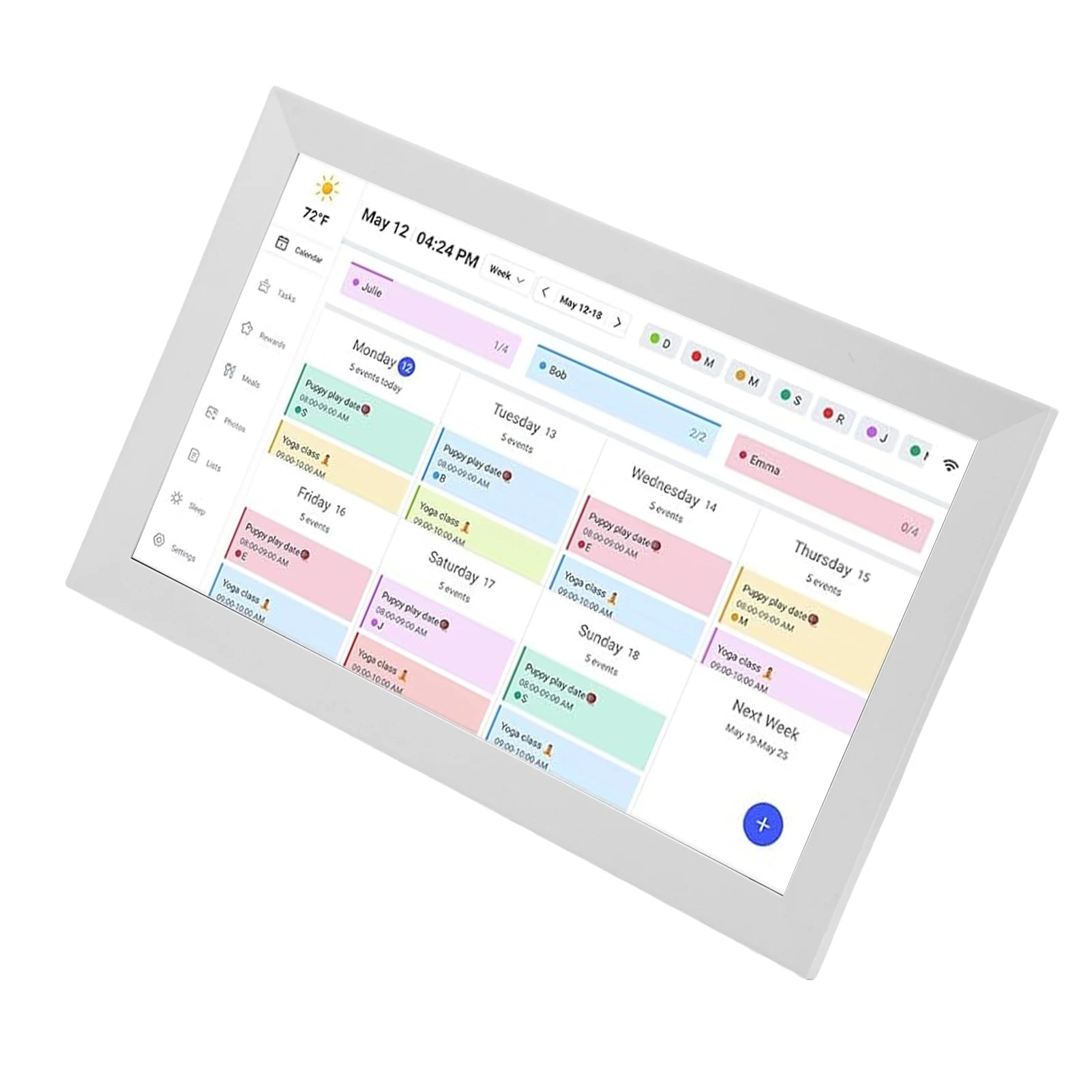 15.6" Smart Family Digital Calendar – 1080P WiFi Touchscreen Display & Interactive Planner