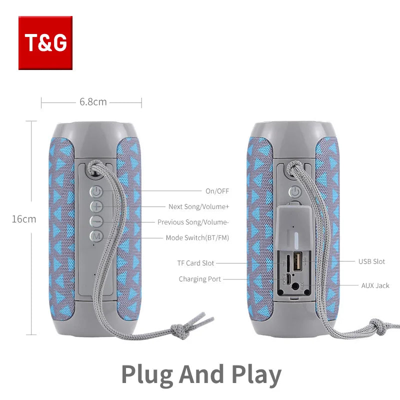 T&G TG117 Waterproof Bass Bluetooth Speaker