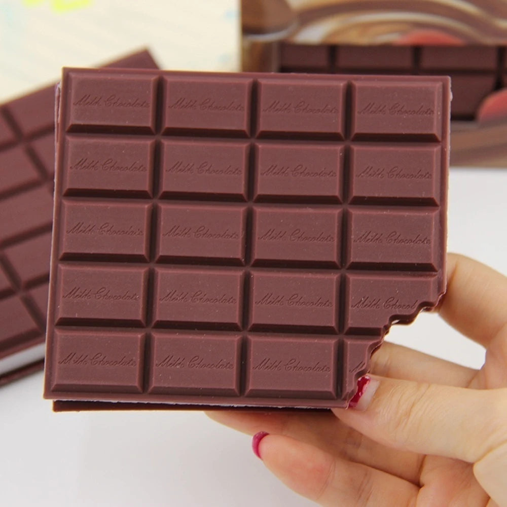 ChocoNote Chocolate Shape Sticky Notes – 80 Sheets Cute Mini Memo Pad