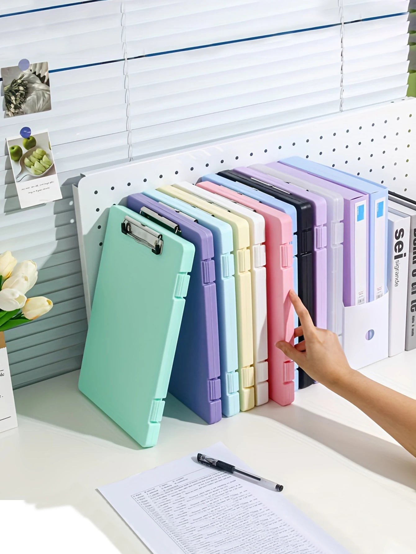 DocBox 2-in-1 A4 Writing Board & Document Storage Box – Portable Office Organiser