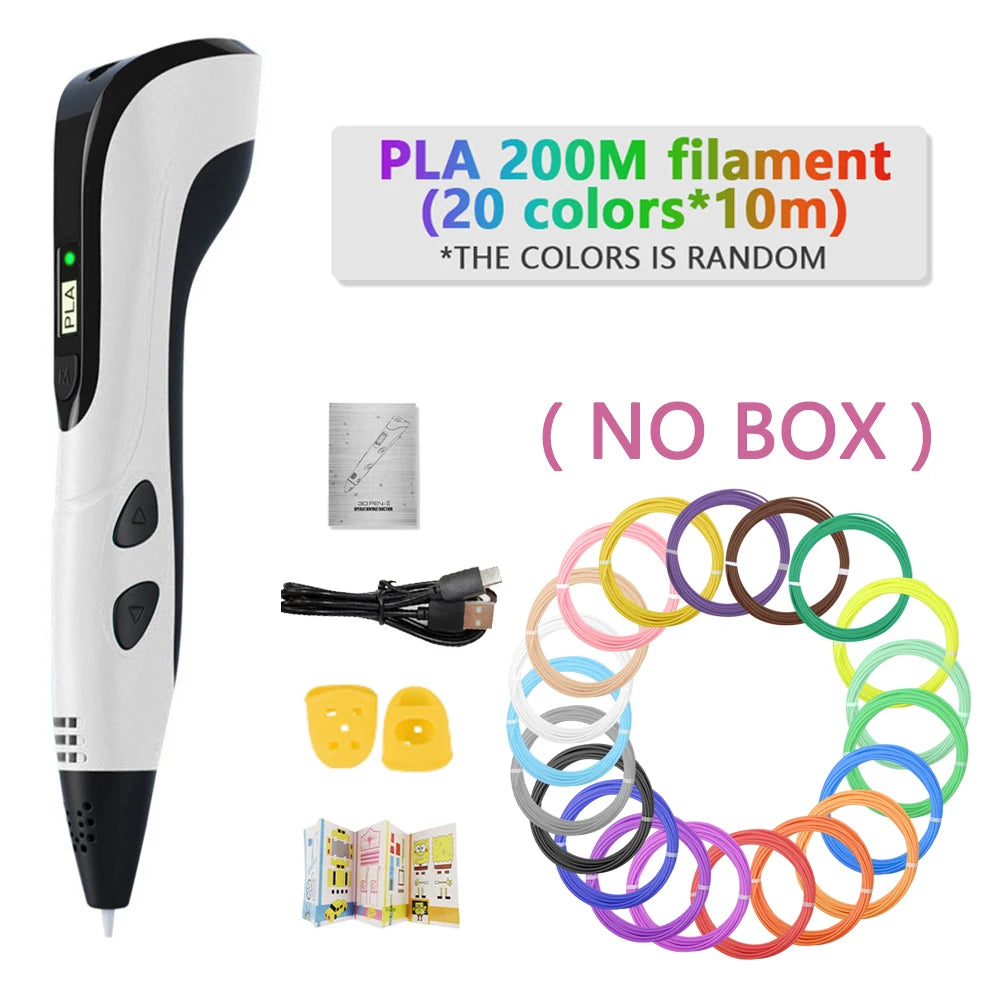 DoodlePen 3D Pen Set – LCD Display, PLA Filament, Kids Birthday & Christmas Gift