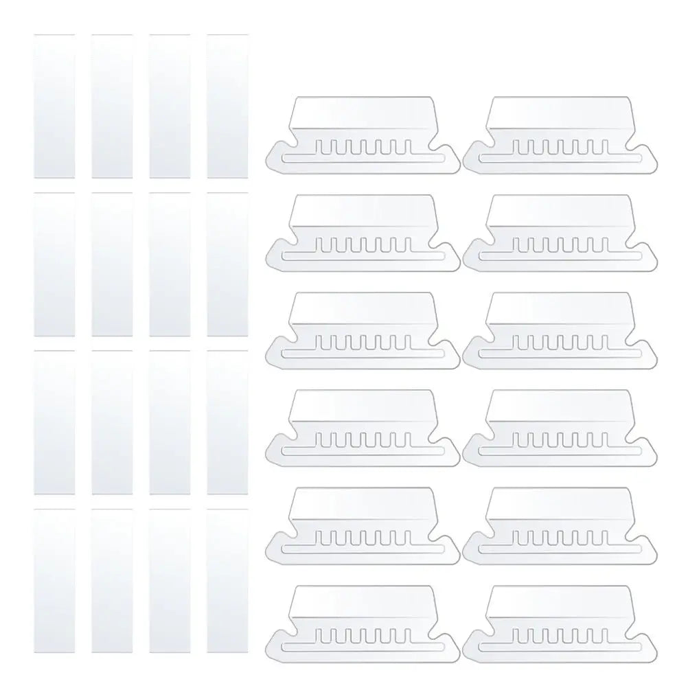PVC FolderTab 100-Pack Plastic File Folder Tabs with Inserts – Hanging Folder Labels