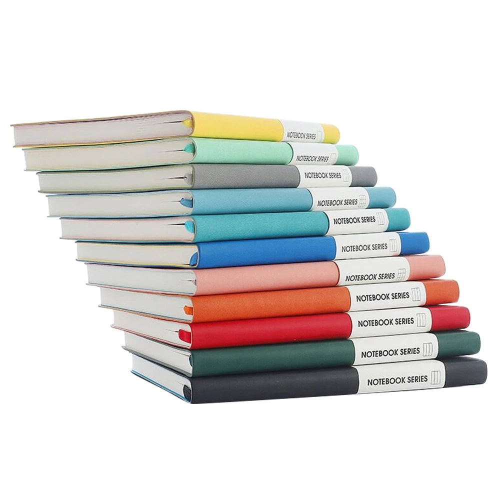 A5/B5 Thickened Notebook,4 Types Inner Pages,132 Sheets/Book,PU Waterproof Cover Diary Agenda Office Student Diary