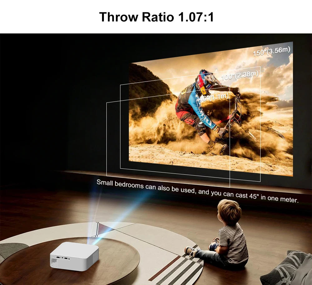 LumiBeam L9W 4K Mini Portable Projector