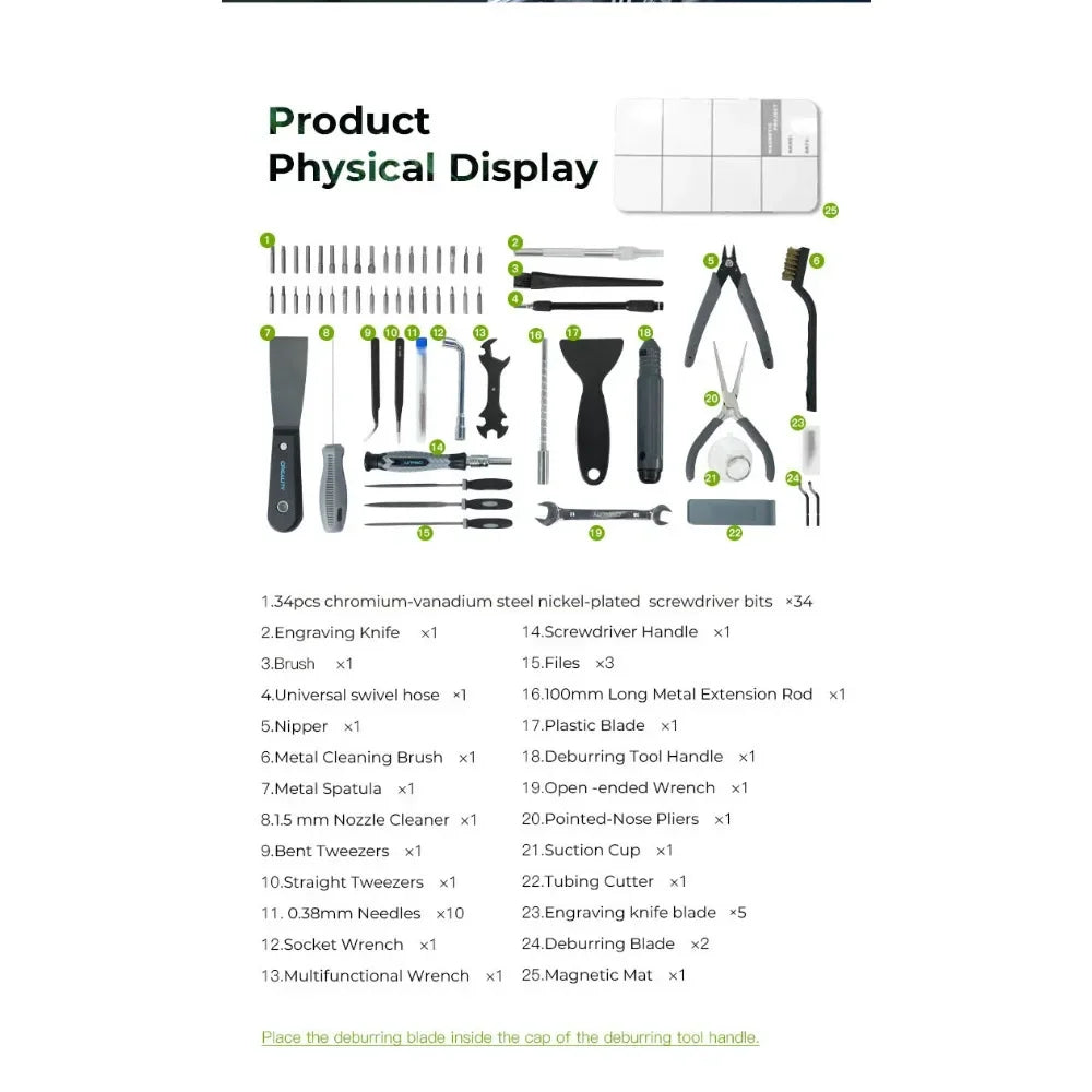 Creality Official 3D Printer Tools Kit – 74-Piece Complete Maintenance Set