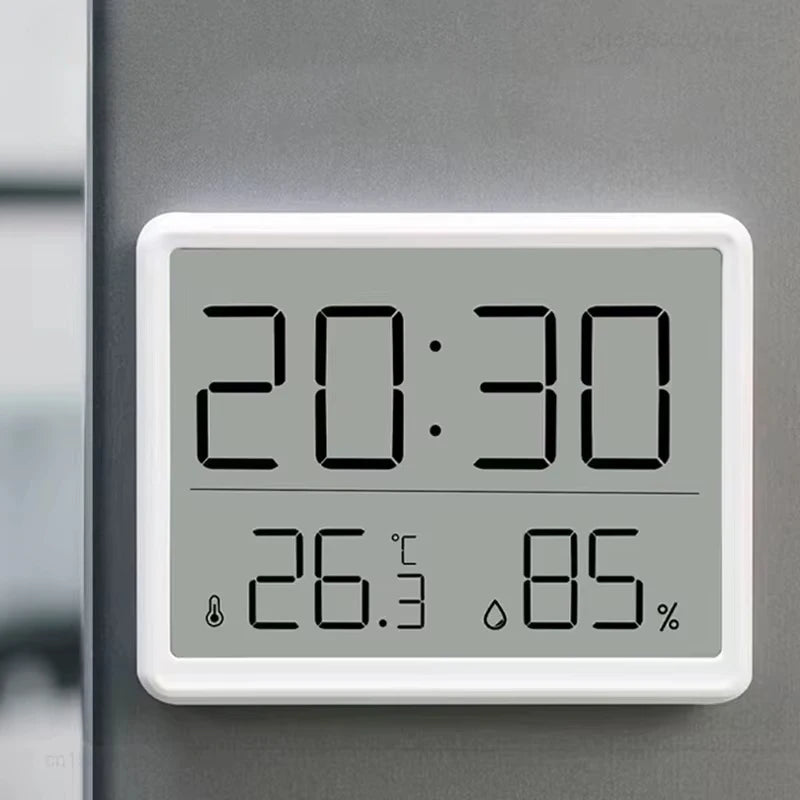 MIJIA 3.7 Inch Large LCD Digital Wall Clock Humidity Thermometer Calendars Display Magnetic Mounted Alarm Clock Household Tool
