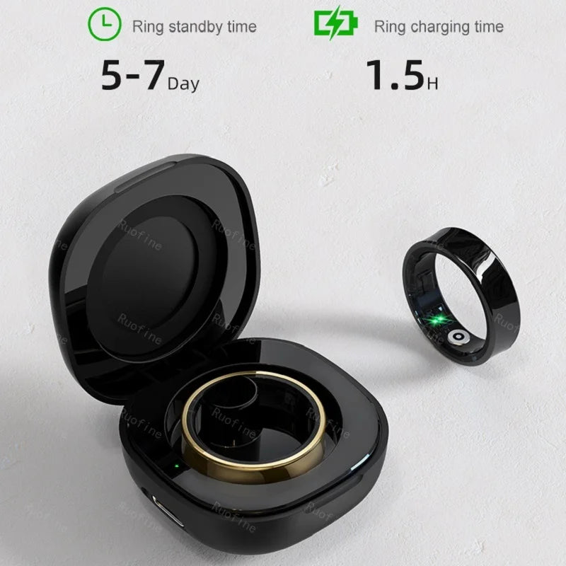 R09 Smart Ring – Health Monitor, Step Tracker & Remote Control for Android & iOS