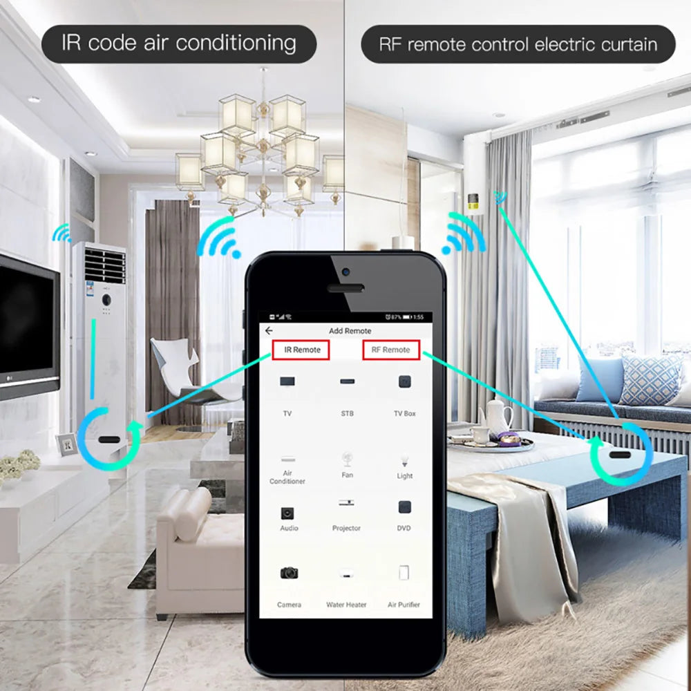 BroadLink RM4 Pro Smart Universal IR/RF Remote – WiFi, Alexa & Google Home